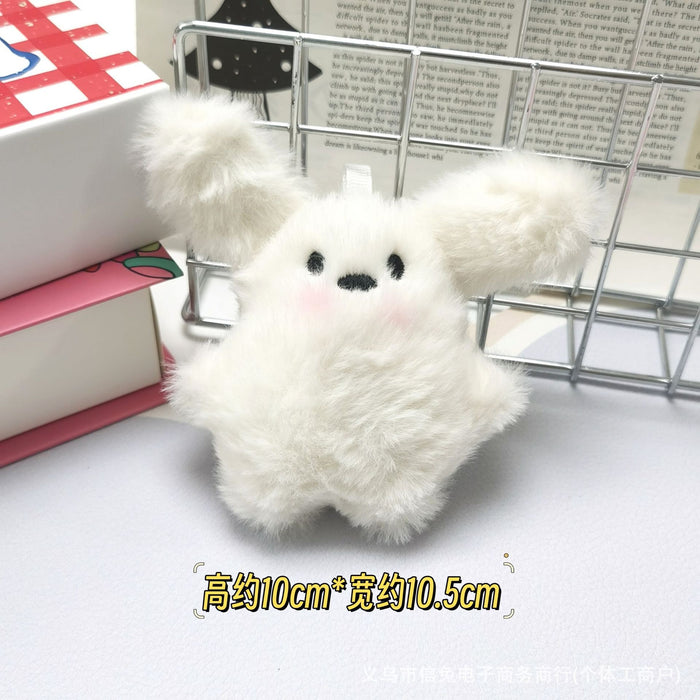 Wholesale Cute Flying Rabbit Plush Pendant Bow Rabbit Doll Keychain Pendant Flying Dog Glasses Rabbit Doll