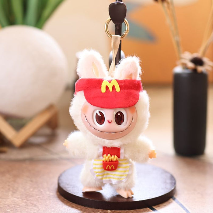 Wholesale Cute Vinyl French Fries Plush Toy Doll Bag Pendant Keychain Doll