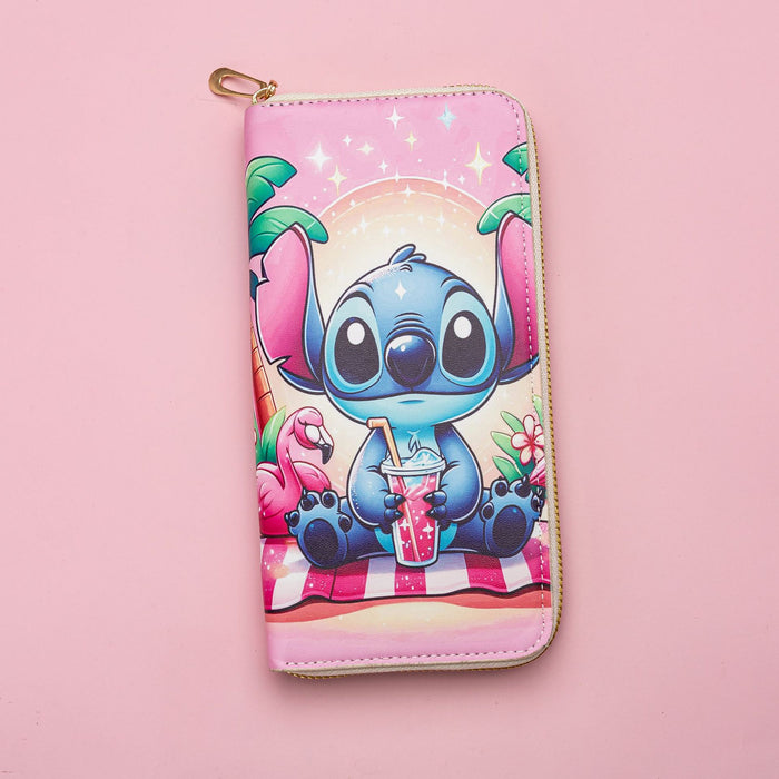 Wholesale Long Wallet with Zipper,  Printed Cartoon Wallet