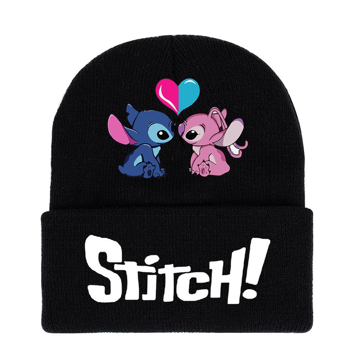 Wholesale Student Cartoon Print Knitted Hat Outdoor JDC-FH-JR001