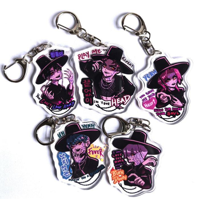 Wholesale Anime-themed acrylic keychain,  2D pendant backpack