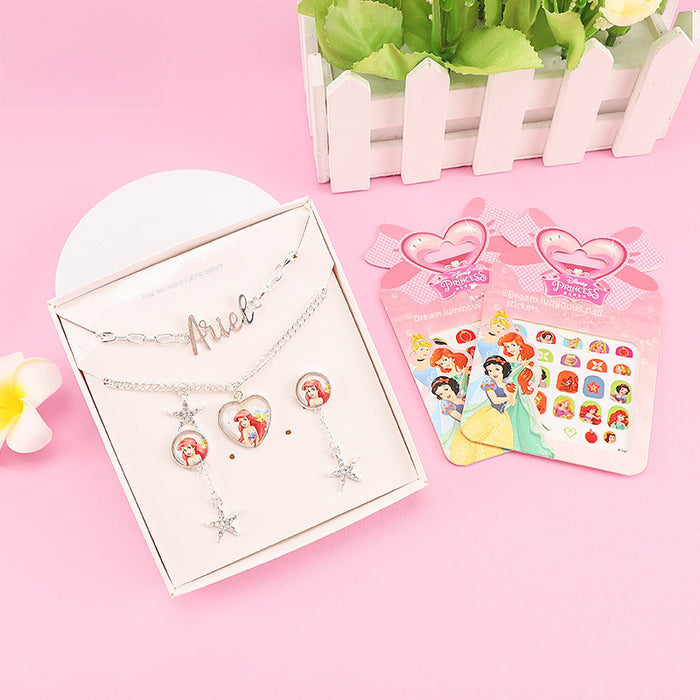 Wholesale New children's jewelry set necklace earrings