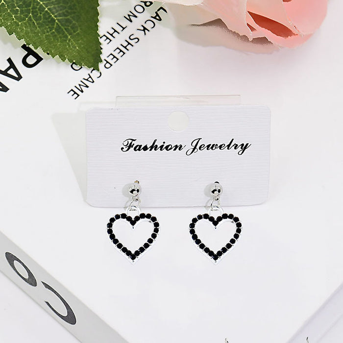 Wholesale Alloy Openwork Heart Earrings