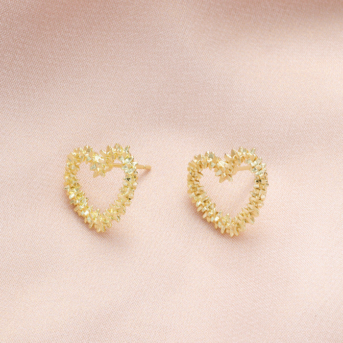 Wholesale Heart earrings gold fashion earrings