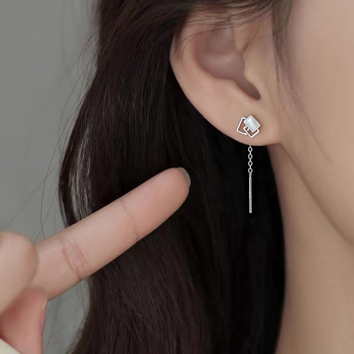 Wholesale  925  Silver Needle Geometric Ear Line Earrings Women's Earrings