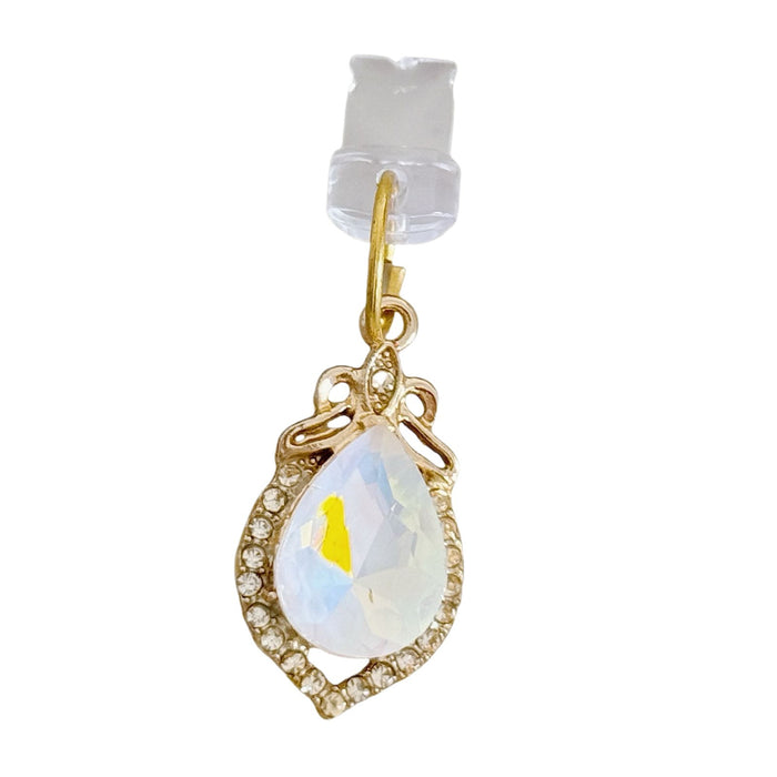 Wholesale Alloy full diamond heart crystal pendant Mobile Phone Stands charm