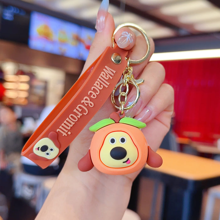 Wholesale Colorful PVC cute cartoon keychains