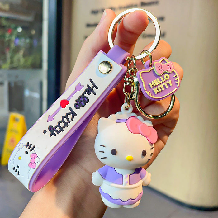 Wholesale Cartoon Three-dimensional Silicone Doll Keychain JDC-KC-MZL005