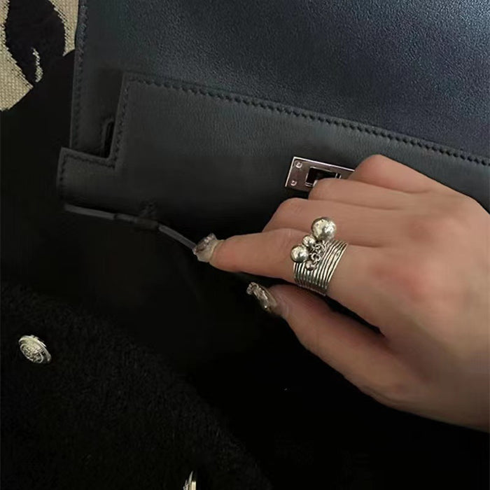 Wholesale Vintage ring with adjustable opening, index finger ring, niche