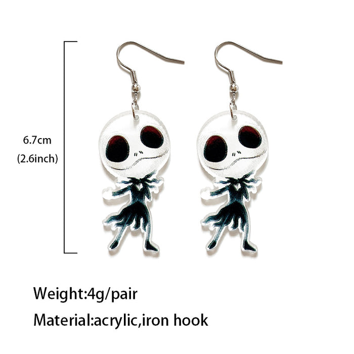 Wholesale  Acrylic Earrings  Horror Character Cutting Earrings