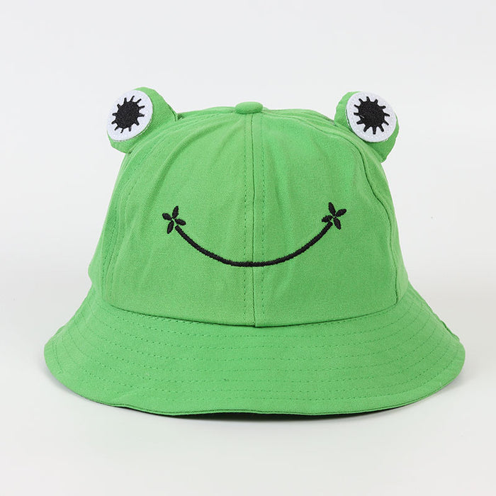 Wholesale Fisherman hat frog children's Children's hat Sun-proof basin hat