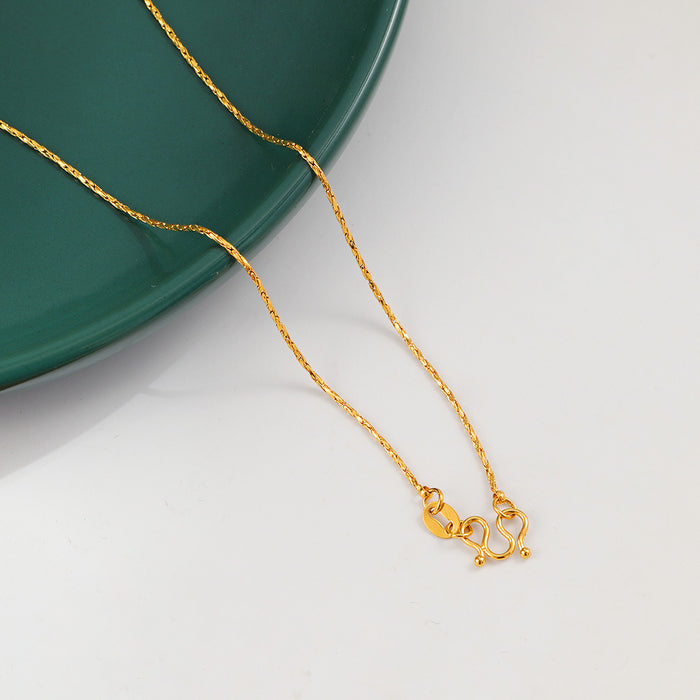 Wholesale M-clasp snake bone chain necklace/ choker,  versatile clavicle titanium steel chain
