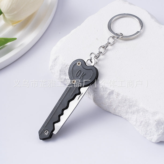 Wholesale Stainless Steel Self-defense Portable Portable Mini Multi-function Keychain JDC-KC-ZY031