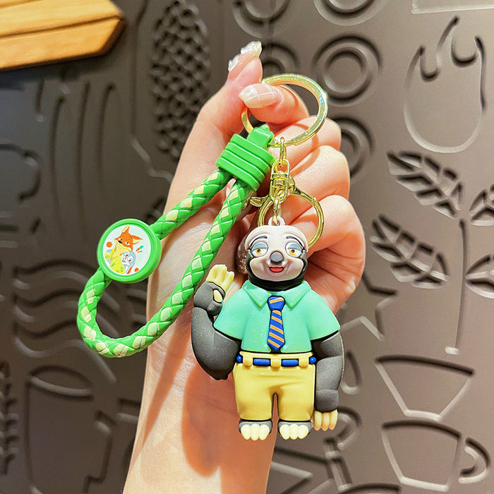 Wholesale Creative keychain chain, cute cartoon couple bag pendant