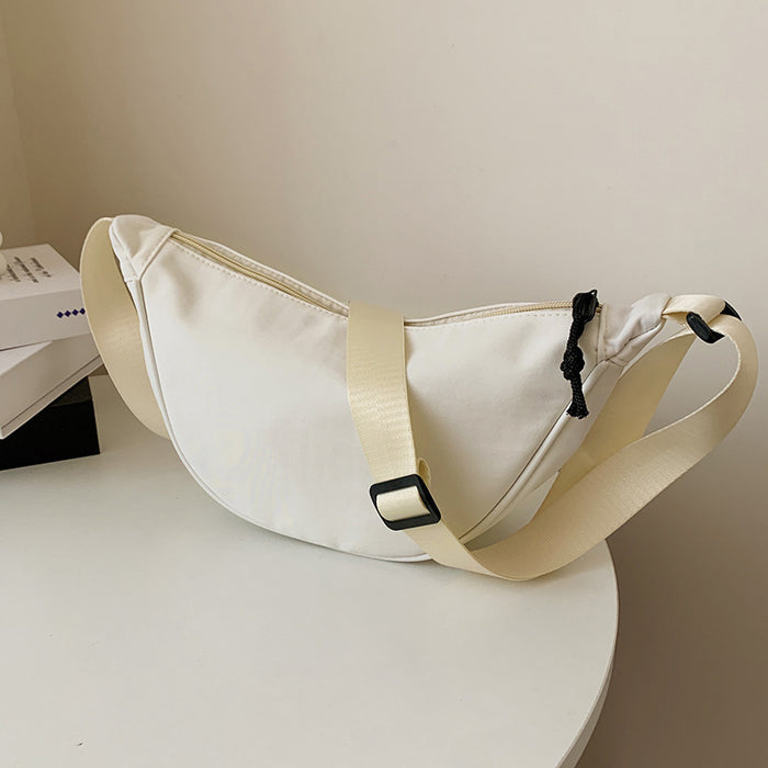 Wholesale Nylon messenger bag women' s lightweight small shoulder bag underarm bag simple shoulder canvas bag