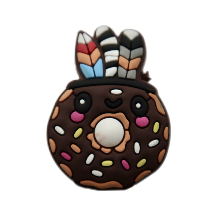 Wholesale Doughnut hole shoe flower shoe buckle PVC soft rubber shoe flower DIY accessory decoration buckle shoelace buckle in stock