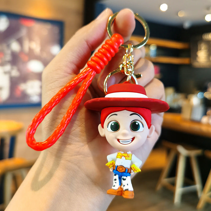 Wholesale Silicone Cartoon Doll Keychain JDC-KC-Tingm151