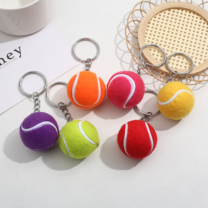 Wholesale color tennis key chain pendant mobile phone case bag pendant