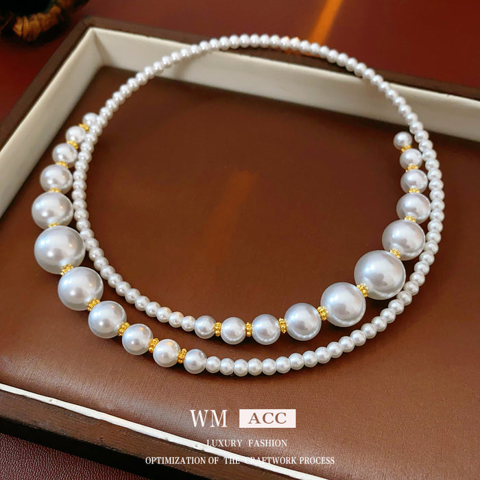 Wholesale Cross Pearl Necklace, fashionable Clavicle Chain Necklace for Women
