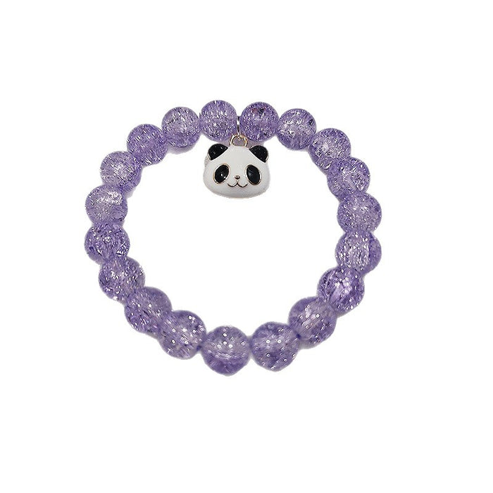 Wholesale Colorful glass bead bracelet with niche design, versatile crystal bracelet, colorful accessories