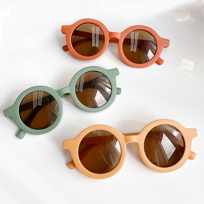 Wholesale Children's sunglasses, sunshade sunglasses, baby fashion, UV protection, cute cartoon round glasses