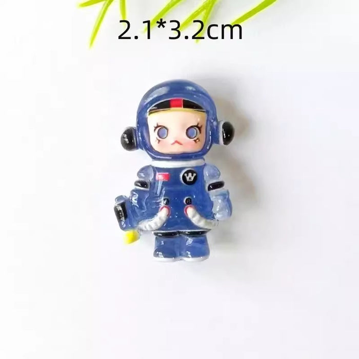Wholesale Cute Astronaut Refrigerator Magnet Refrigerator Magnetic Sticker Personalized Creative Message Board Decorative Sticker