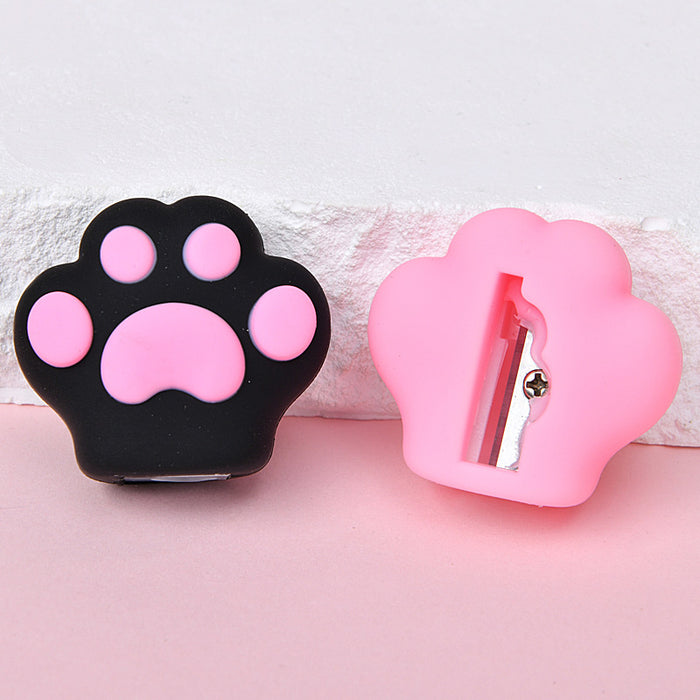 Wholesale 24pcs Cute cat claw cartoon student pencil sharpener pencil sharpener stationery prizes