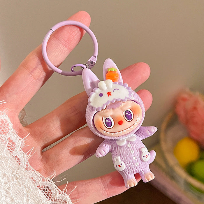 Wholesale Cartoon Plush Resin Keychain  School Bag Pendant Accessories