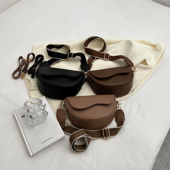 Wholesale New Single Shoulder Crossbody Bag Fashion Small Square Bag Wide Shoulder Strap Single Shoulder Bag