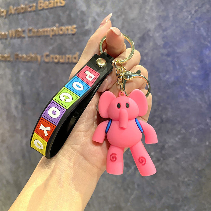 Wholesale  Animation Mga Animation Keychain Cartoon Toe Bag Pendant Key Chain Gift