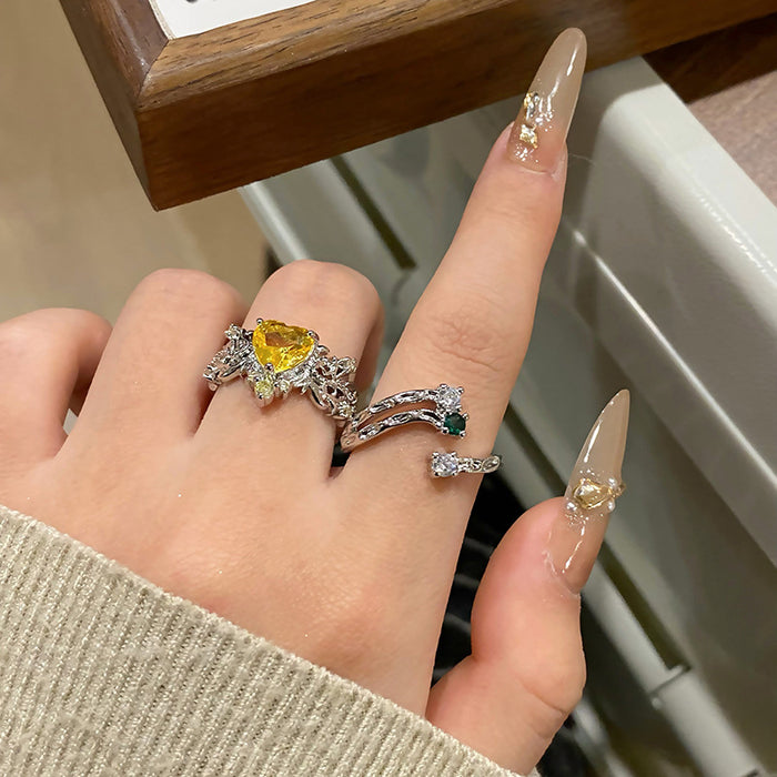 Wholesale Butterfly Open Ring, Fashionable and Personalized Ring, Love Small, High End, Elegant and Light Luxury