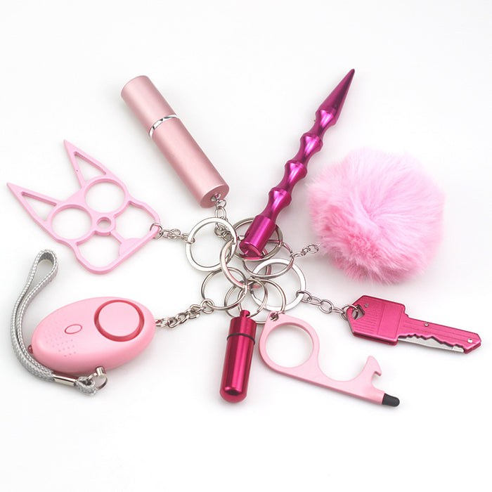 Wholesale Multifunctional Metal Keychain 8-piece Set JDC-KC-TouMS014