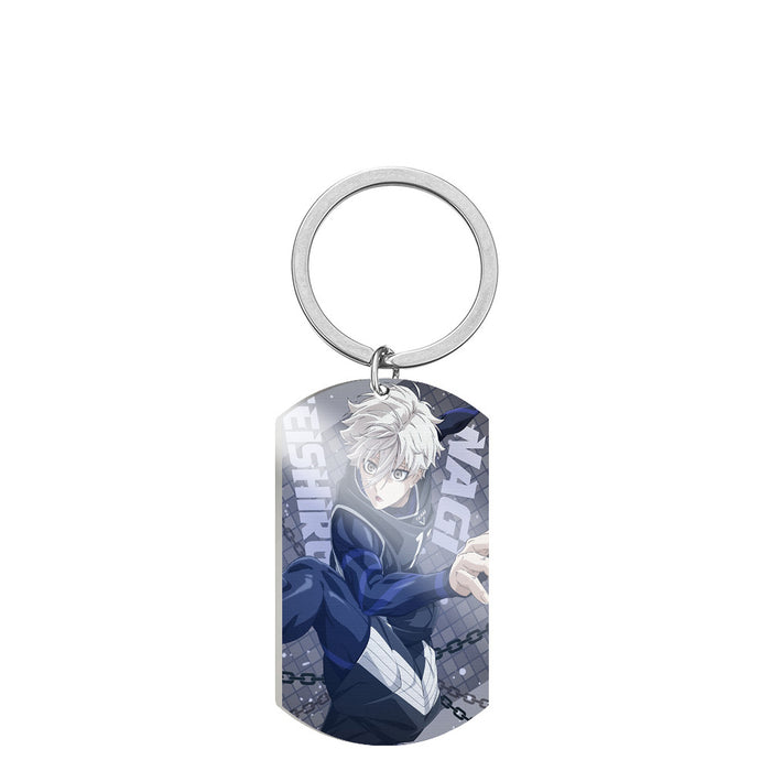 Wholesale Cartoon Color Printing Stainless Steel Keychain JDC-KC-HuanYu030