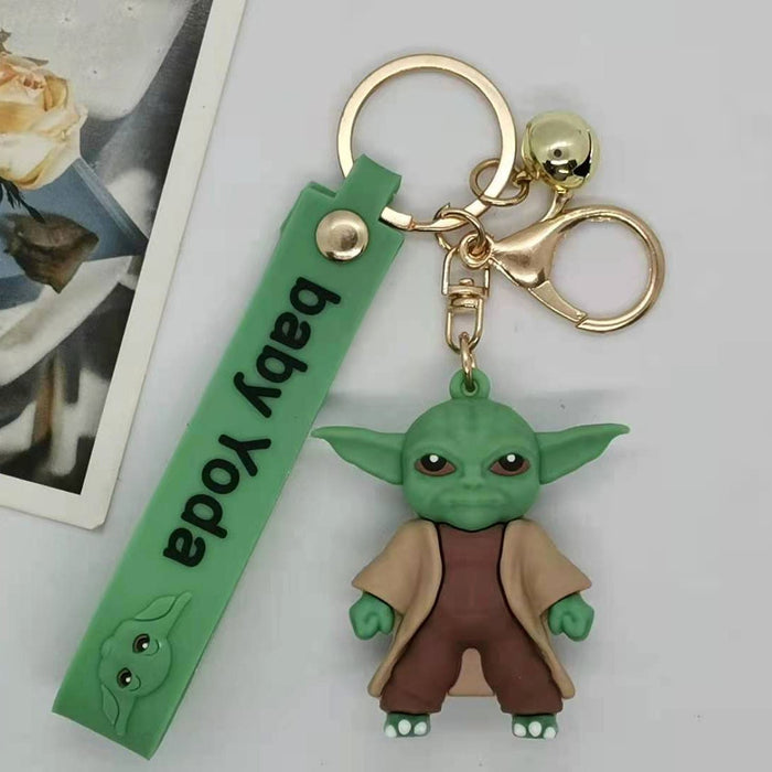 Wholesale Animation Cartoon alien Baby Doll Keychain Pendant Bag Gift