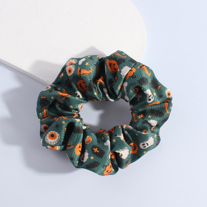 Wholesale Halloween Colorectal Pumpkin Hair Rope Skull Hair Accessories Women