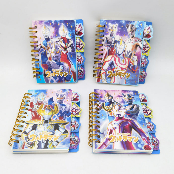 Wholesale Cute cartoon notebook with dividers and spirals