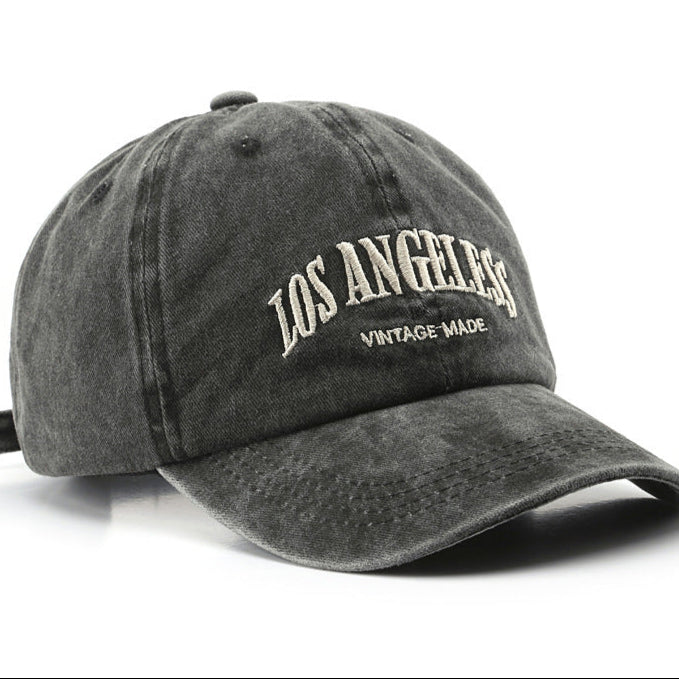 Wholesale Washed Cotton Soft Top Embroidered Men's and Women's Baseball Caps Outdoor American Denim Vintage Hats
