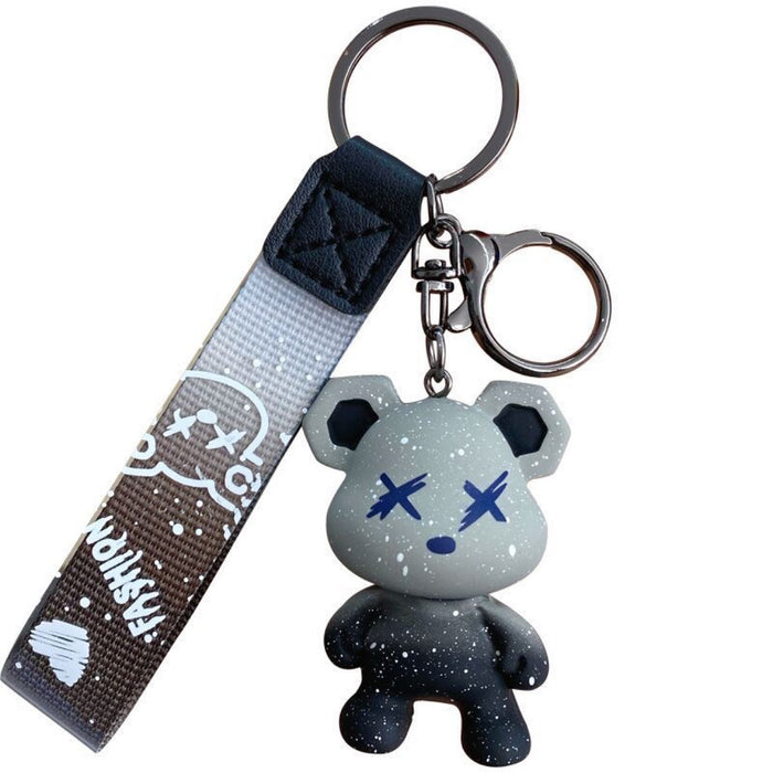 Wholesale Silicone Cartoon Bear Keychain JDC-KC-SengH003