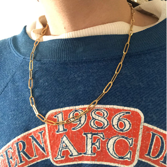 Wholesale Thick chain necklace, simple neck chain, collarbone chain