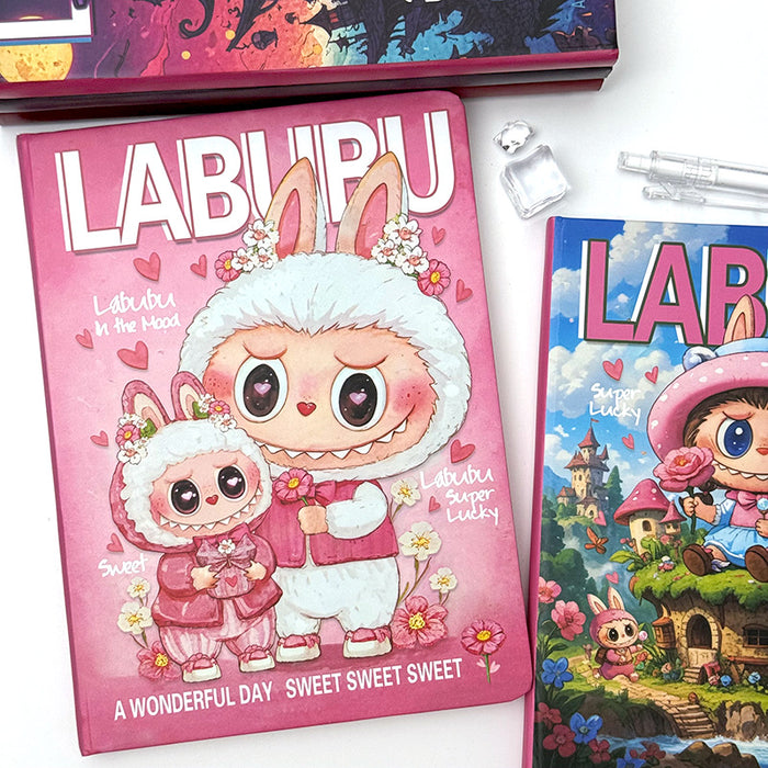 Wholesale 5pcs Cartoon Horizontal Line Book Cartoon Hand Book Student Super Thick Notepad