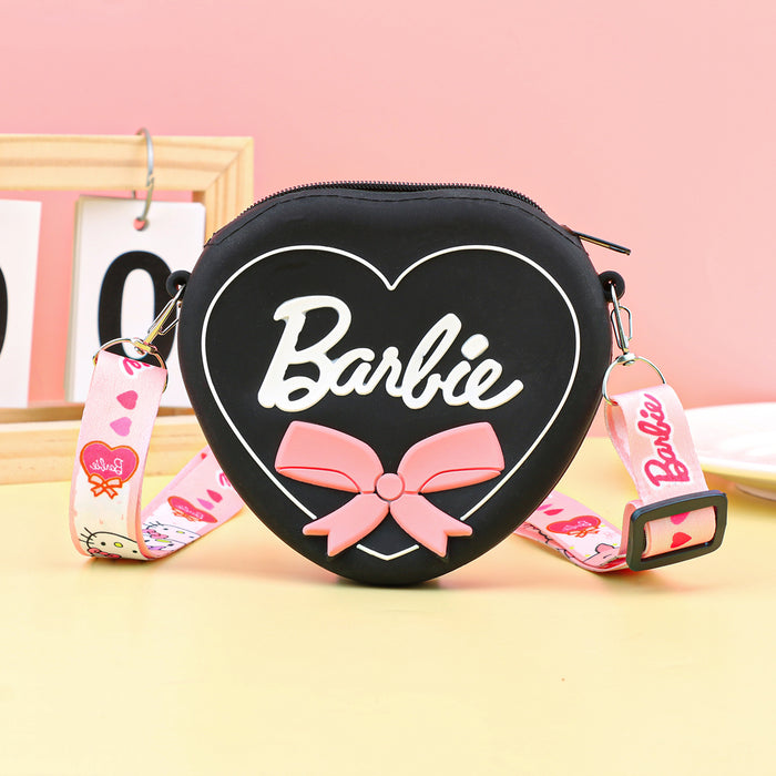 Wholesale Cartoon Silicone Zip Coin Purse for Kids Cute Crossbody Bag for Earphones MOQ≥5