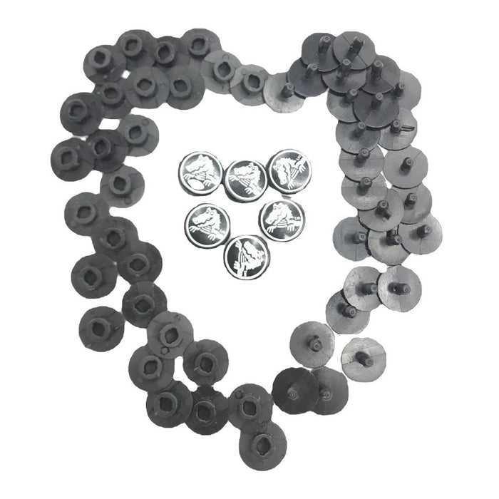 Wholesale 1000pcs Black plastic buckle garden shoes accessories drop plastic shoe flower buckle