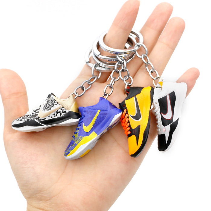 Wholesale 3D Stereoscopic Basketball Shoes PVC Keychains JDC-KC-QLPing019