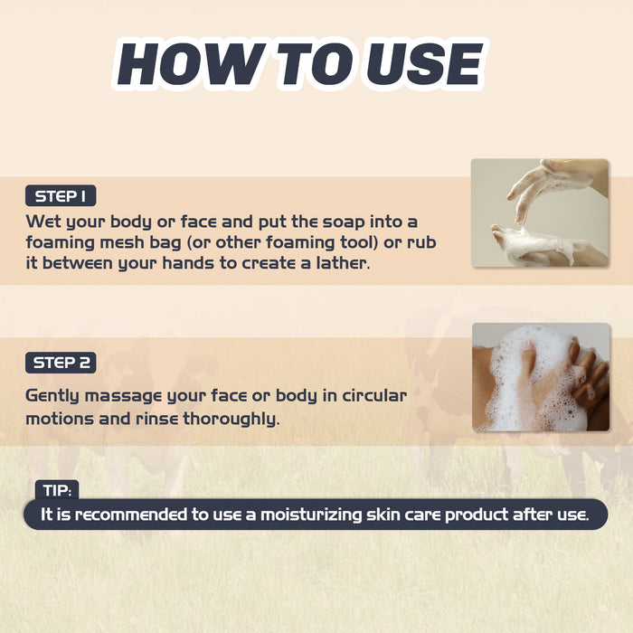 Wholesale Cow fat soap deeply cleanses, cleanses, soothes, moisturizes, and smooths the skin. Handmade soap