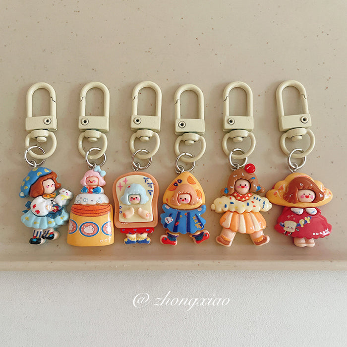 Wholesale Keychain pendant, student cartoon backpack hanging accessory