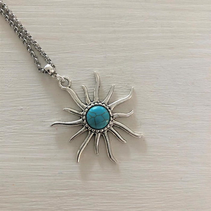 Wholesale  Sun natural stone necklace, jewelry
