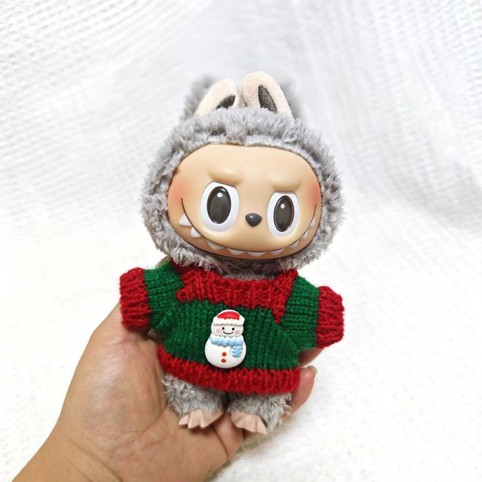 Wholesale Christmas PVC plush doll clothing keychain button sweater clothing accessories