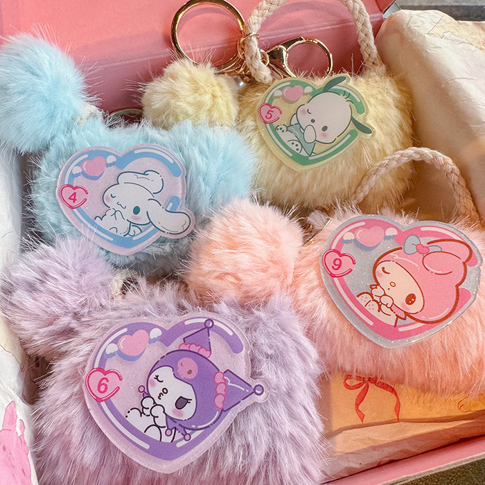 Wholesale Cute Cartoon Plush Coin Purse Pendant Mini Earphone Bag Carry-on Storage Small Bag Couple' s Girlfriend Bag Hanging Ornaments