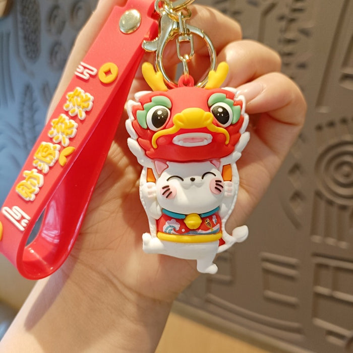 Wholesale Cartoon Silicone Doll Keychain JDC-KC-MingT184