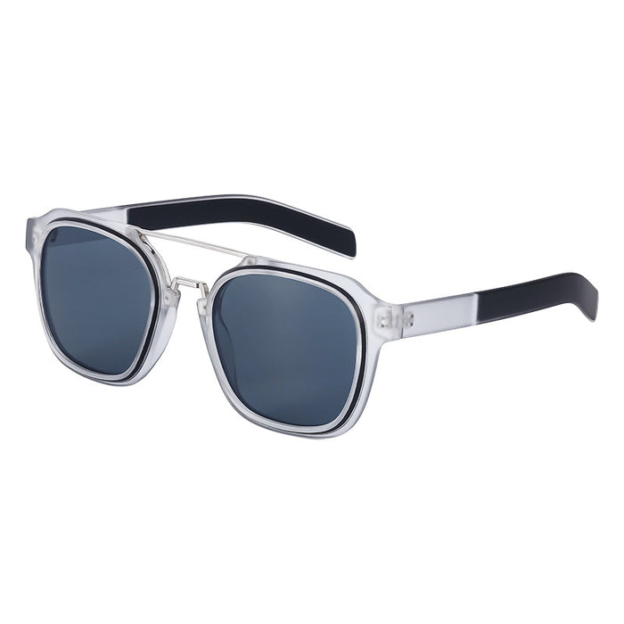 Wholesale New retro double beam sunglasses with square frames